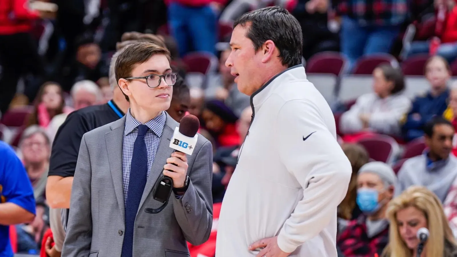 Tyler Danburg conducts an interview