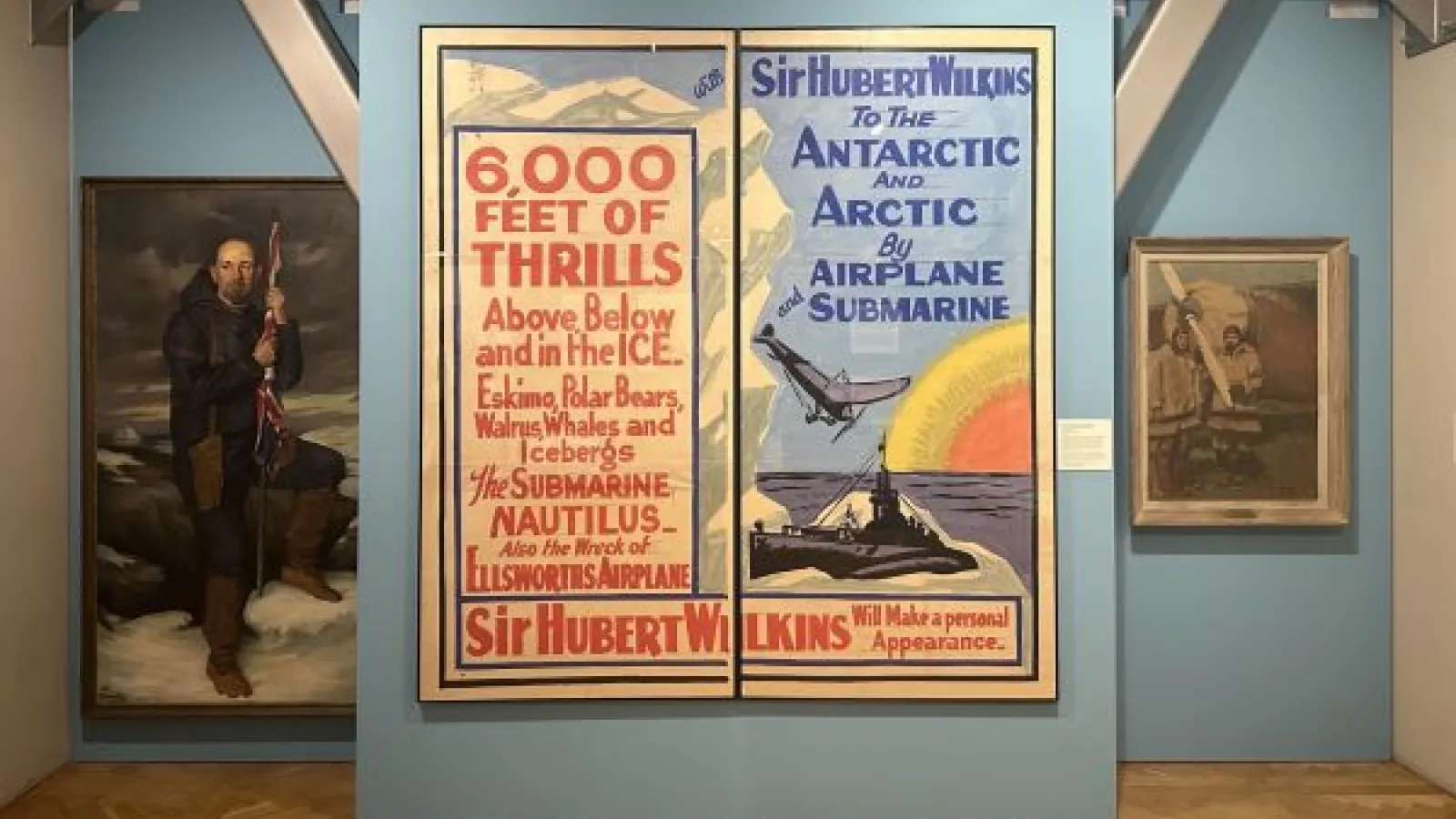 An advertisement for a lecture by Sir George Hubert Wilkins
