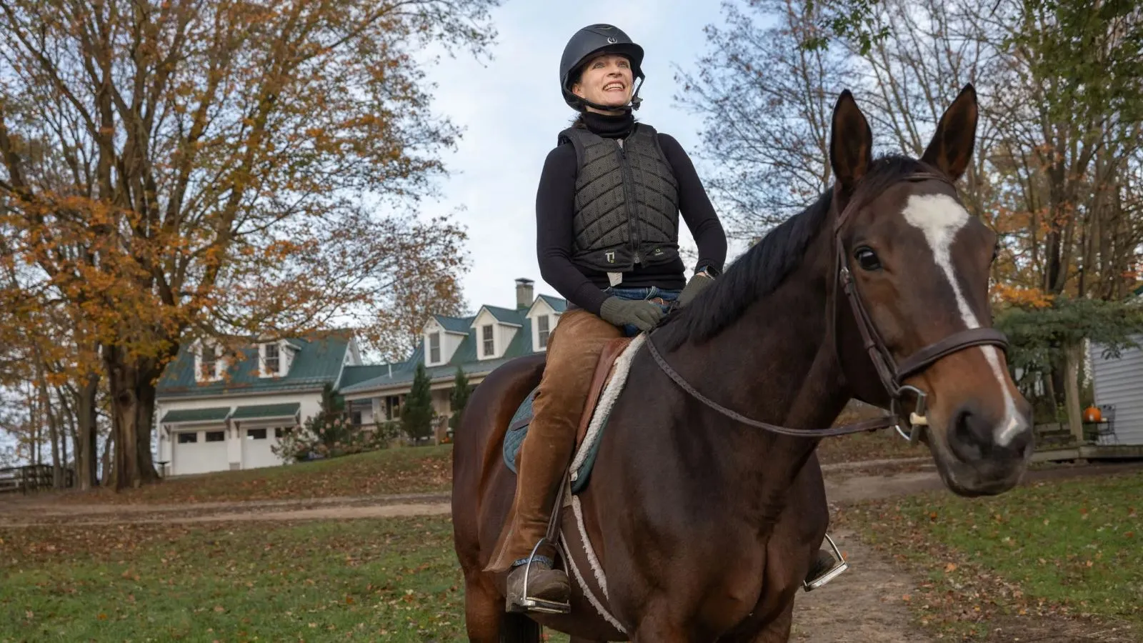 Kathy Lloyd riding a horse