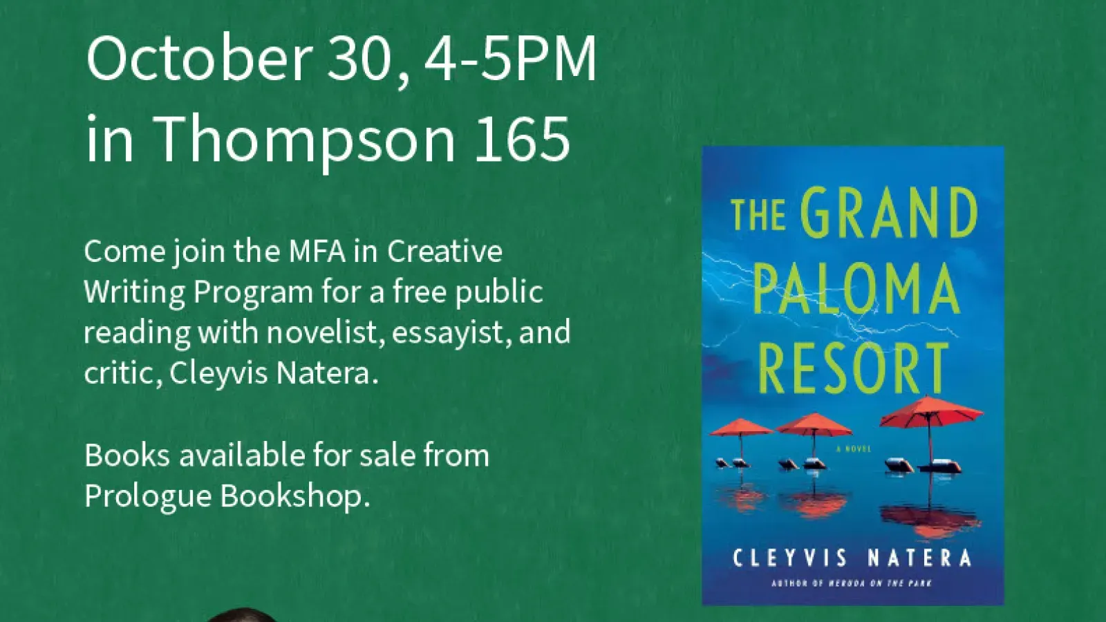 Reading with Cleyvis Natera, Visiting Writer in Fiction