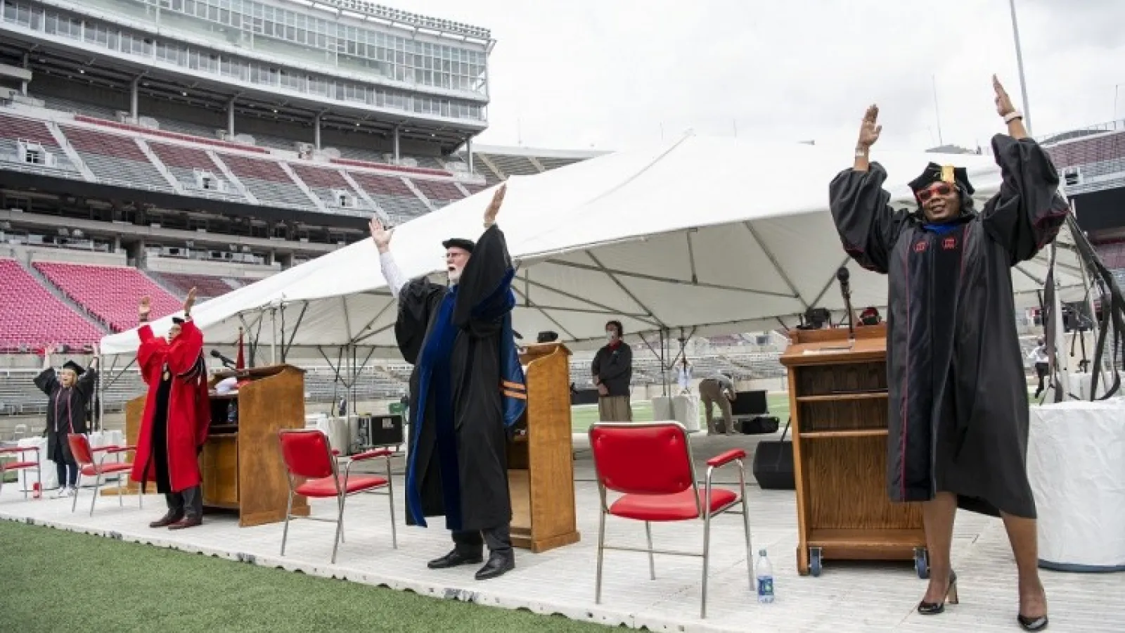 O-H-I-O at spring 2020 commencement
