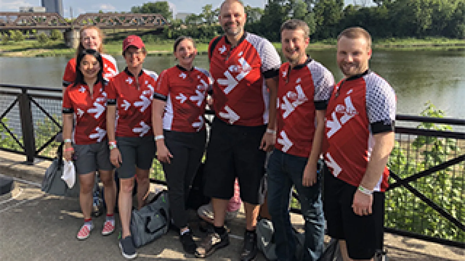 From Left: Team ASC Riders Bradley, Luo, Ritter, Wetzel, Smith, Leber, Biggerstaff).
