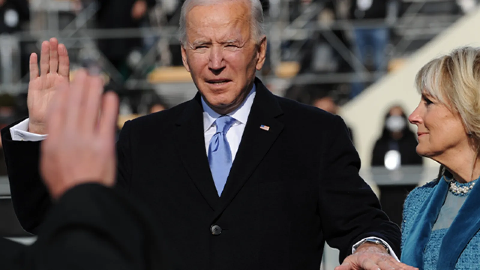 Joe Biden takes the oath of office as the 46th President of the United States.