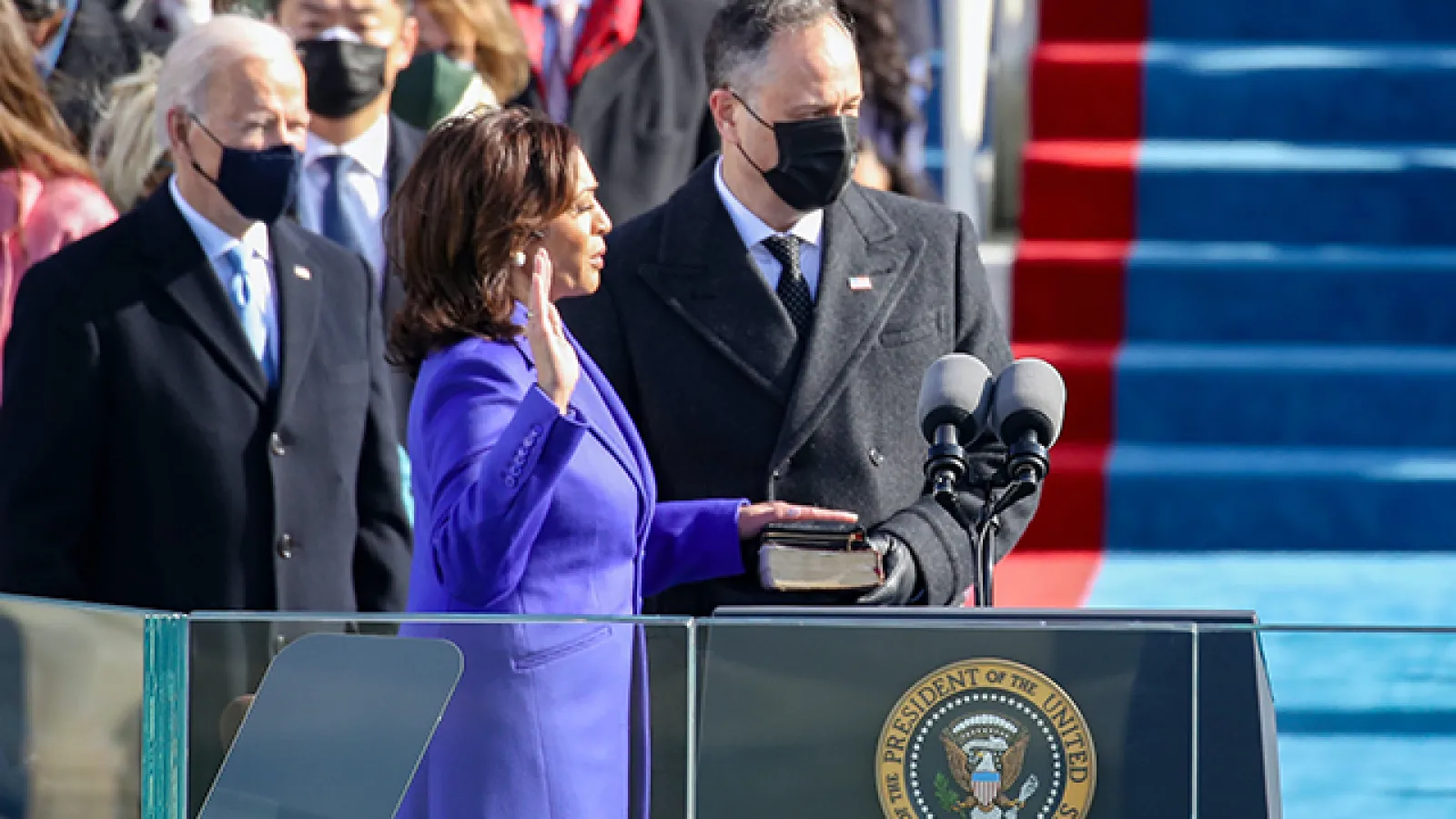 Kamala Harris sworn in as vice president of the United States.