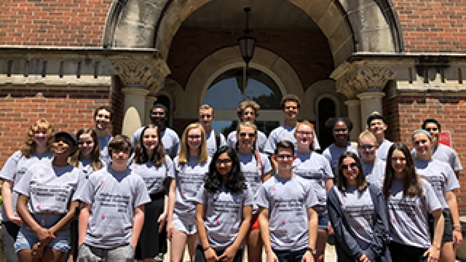 High school students who participated in the Philosophy and Critical Thinking Summer Camp in June 2018.