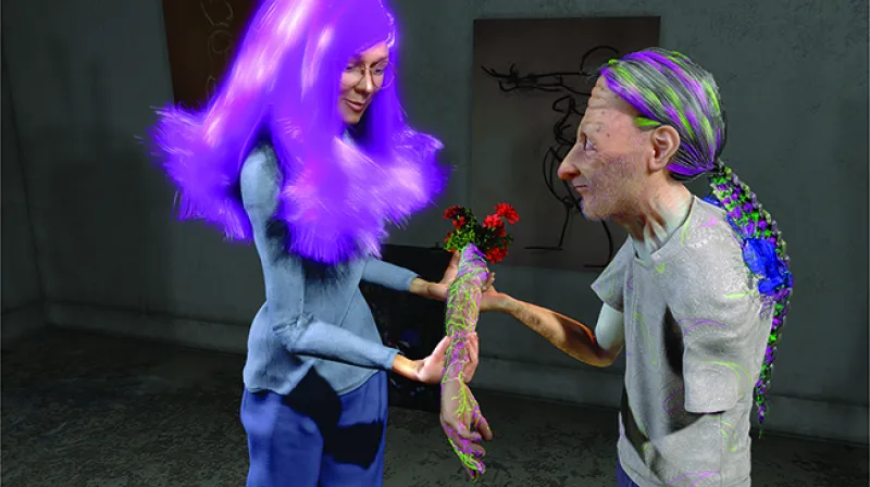 A still from Landreth's short film, "The Spine" (2009). Image courtesy National Film Board of Canada.